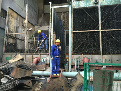 冷卻塔填料怎么清洗(冷卻塔填料清洗或更換)